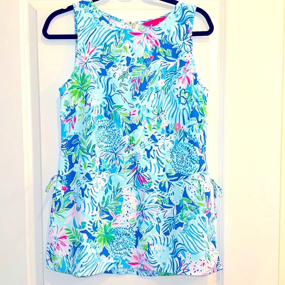 Lilly Pulitzer Donna Tunic - Coastal Blue Lion
